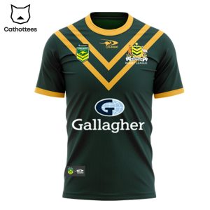 Personalized Australian Kangaroos Pacific Rugby League Championships Logo Design 3D T-Shirt