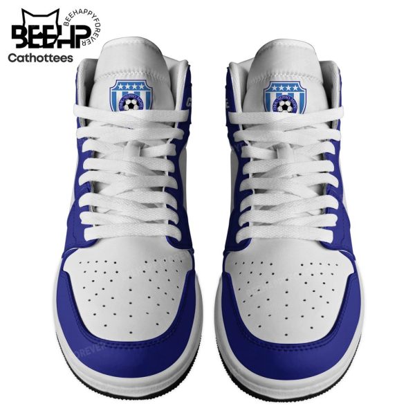 Personalized Cherno More Varna Dark Blue White Nike Logo Design Air Jordan 1 High Top