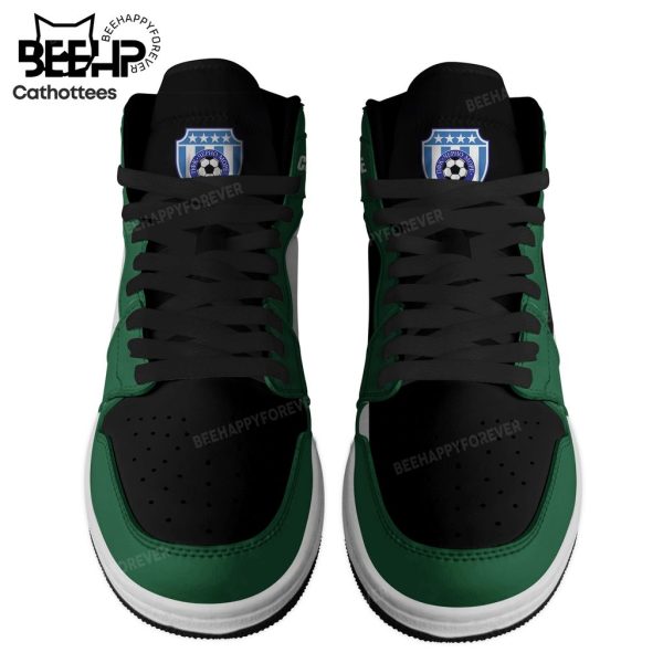 Personalized Cherno More Varna Green White Nike Logo Design Air Jordan 1 High Top