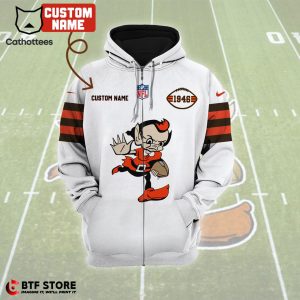 Personalized Cleveland Browns 1946 Mascot Design Hoodie And Pants