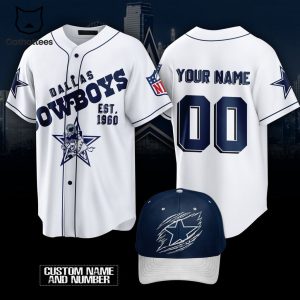 Personalized Dallas Cowboys EST 1960 NFL Baseball Jersey