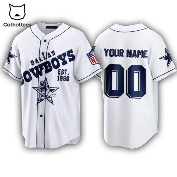 Personalized Dallas Cowboys EST 1960 NFL Baseball Jersey