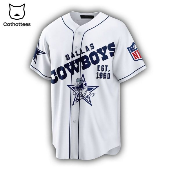 Personalized Dallas Cowboys EST 1960 NFL Baseball Jersey