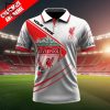 Personalized LFC Liverpool Football Club Logo Design Black Red 3D Polo