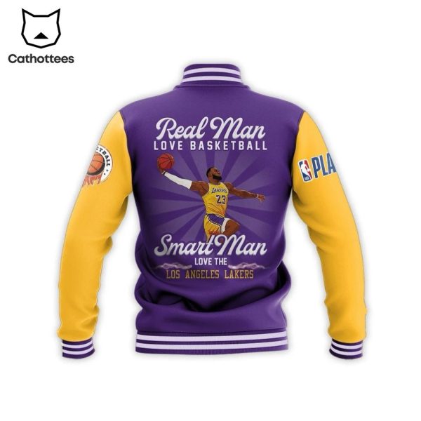 Personalized Los Angeles Lakers Basketball Baseball Jacket