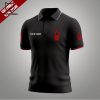 Personalized Nottingham Forest Logo Black Red 3D Polo