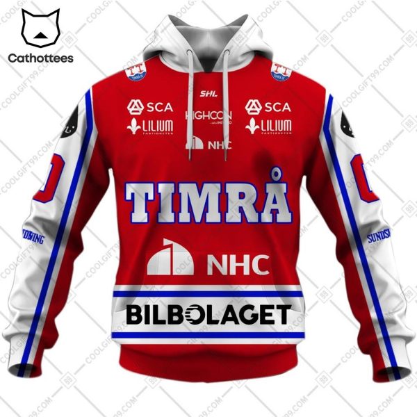 Personalized SHL Timra NHC Bilbolaget Logo Design 3D Hoodie