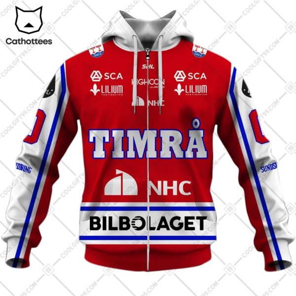 Personalized SHL Timra NHC Bilbolaget Logo Design 3D Hoodie