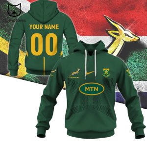 Personalized Springboks Logo Green Design 3D Hoodie