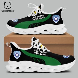 PFC Cherno More Varna Black Green Logo Design Running Max Soul Shoes