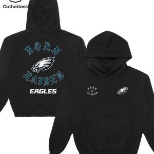 Philadelphia Eagles Born Raised Logo Design 3D Hoodie