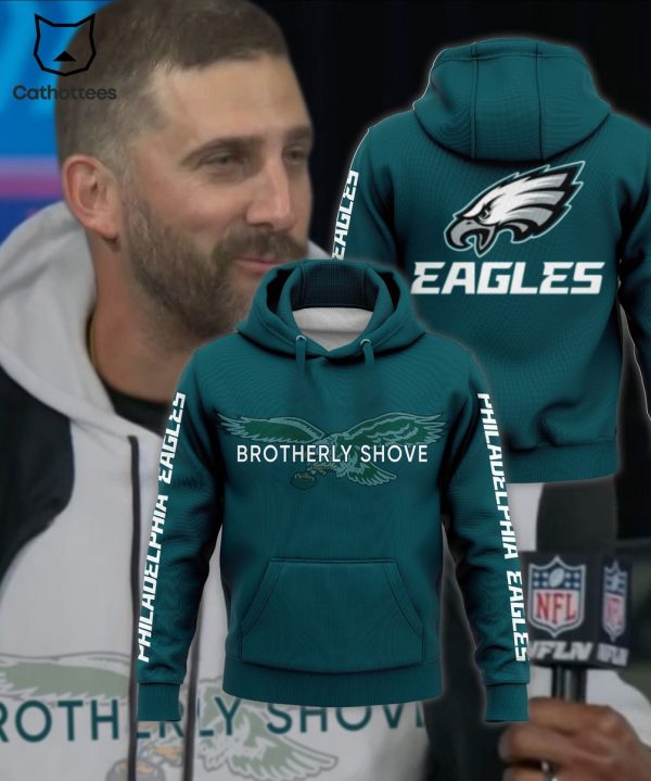 Philadelphia Eagles Brotherly Shove Mascot Design 3D Hoodie