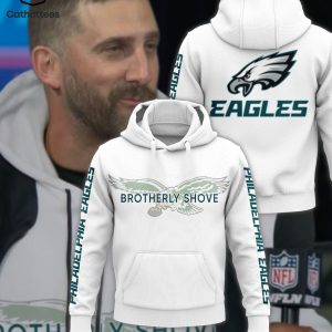 Philadelphia Eagles Brotherly Shove Mascot Design 3D Hoodie