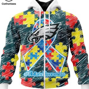 Personalized Philadelphia Eagles Special Autism Awareness Design 3D Hoodie