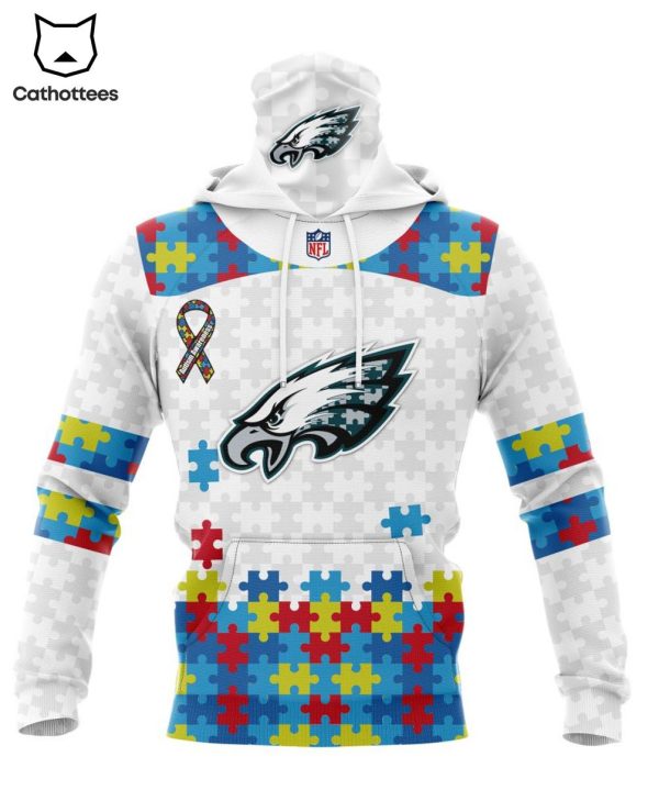 Personalized Philadelphia Eagles Special Autism Awareness Insert Design 3D Hoodie