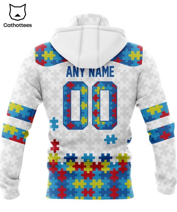 Personalized Philadelphia Eagles Special Autism Awareness Insert Design 3D Hoodie