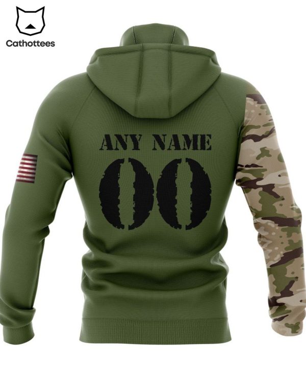 Personalized Philadelphia Eagles Special Camo Design For Veterans Day 3D Hoodie