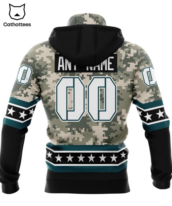 Personalized Philadelphia Eagles Special Camo Design For Veterans Day 3D Hoodie – WS01