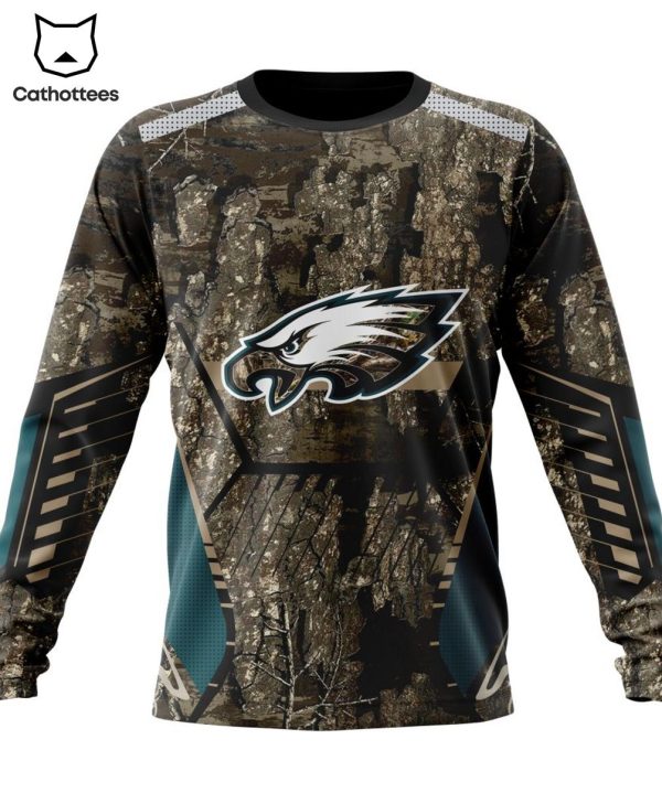 Personalized Philadelphia Eagles Special Camo Hunting Design 3D Hoodie