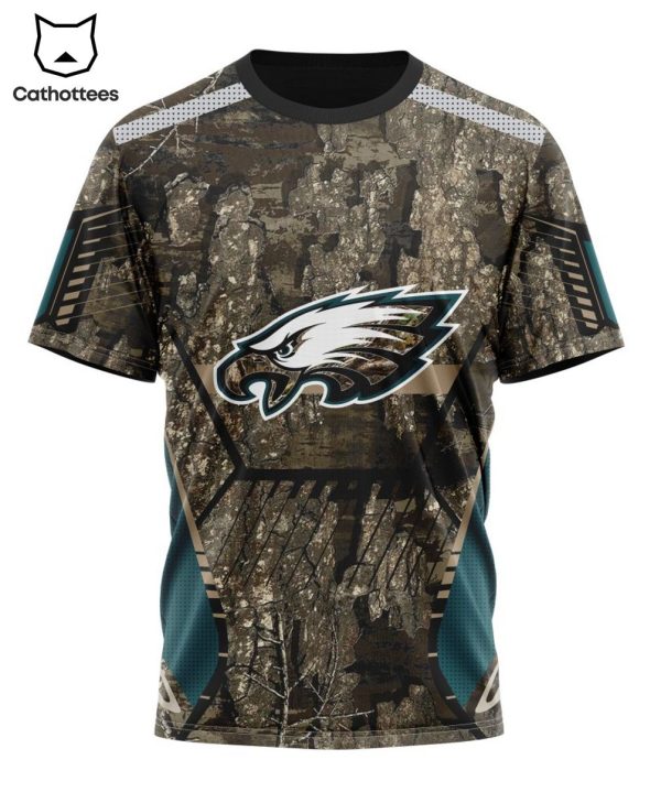 Personalized Philadelphia Eagles Special Camo Hunting Design 3D Hoodie