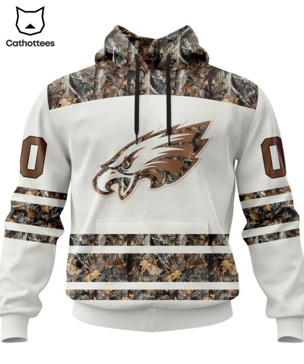 Personalized Philadelphia Eagles Special Camo Hunting Mascot Design 3D Hoodie