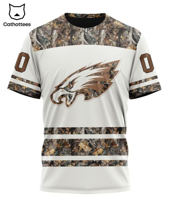 Personalized Philadelphia Eagles Special Camo Hunting Mascot Design 3D Hoodie