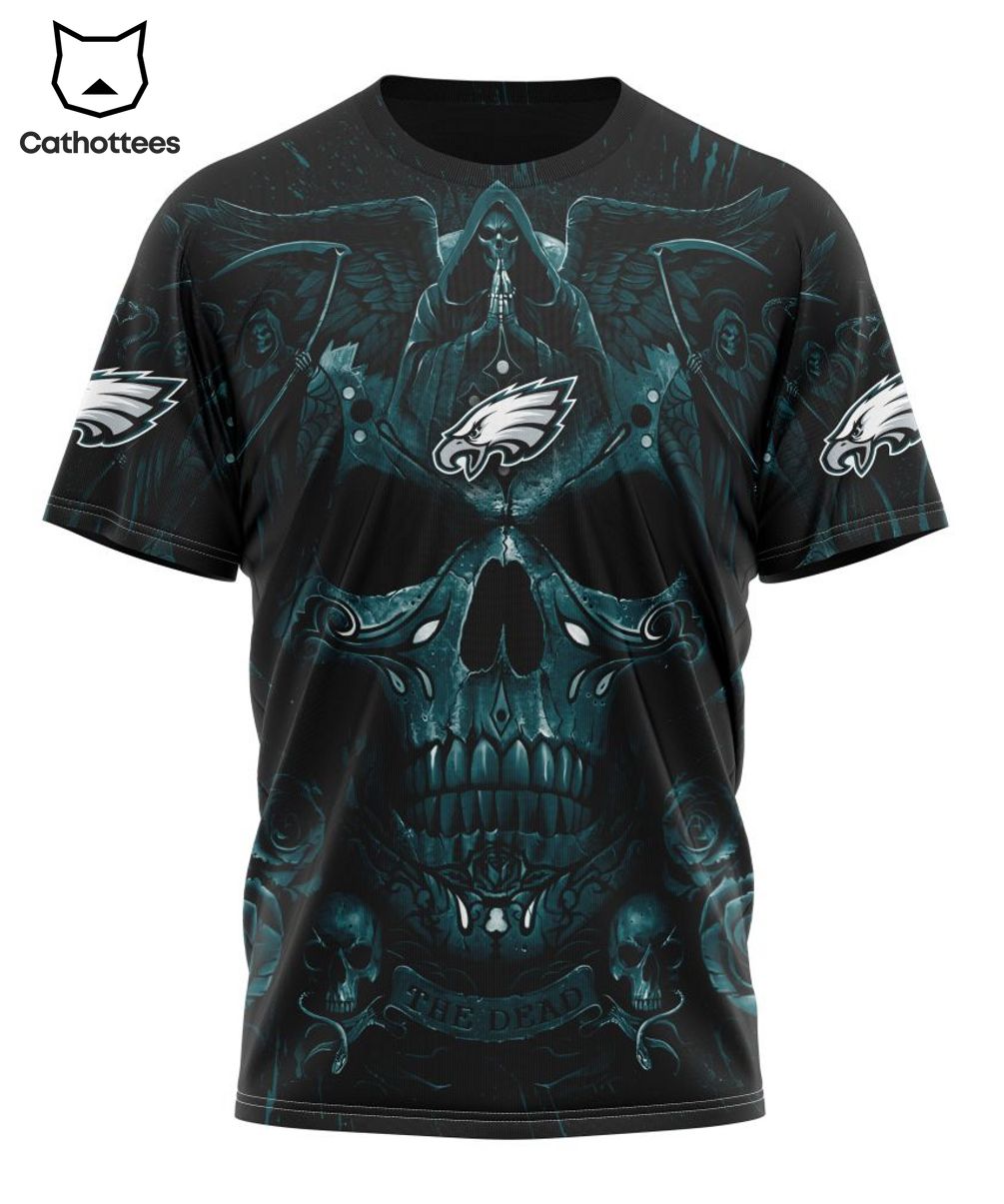 NFL Philadelphia Eagles Special Skull Art Design Hoodie - Torunstyle