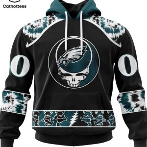 Personalized Philadelphia Eagles Special Grateful Dead Design 3D Hoodie