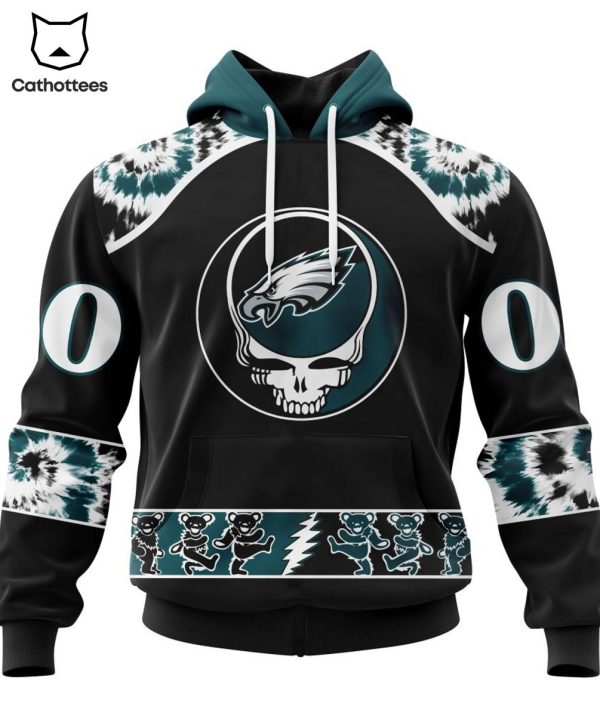 Personalized Philadelphia Eagles Special Grateful Dead Design 3D Hoodie