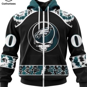 Personalized Philadelphia Eagles Special Grateful Dead Design 3D Hoodie