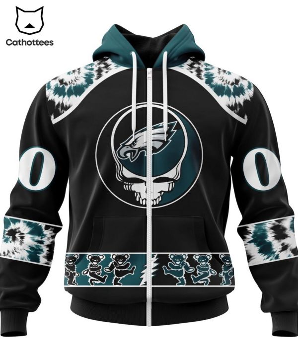 Personalized Philadelphia Eagles Special Grateful Dead Design 3D Hoodie