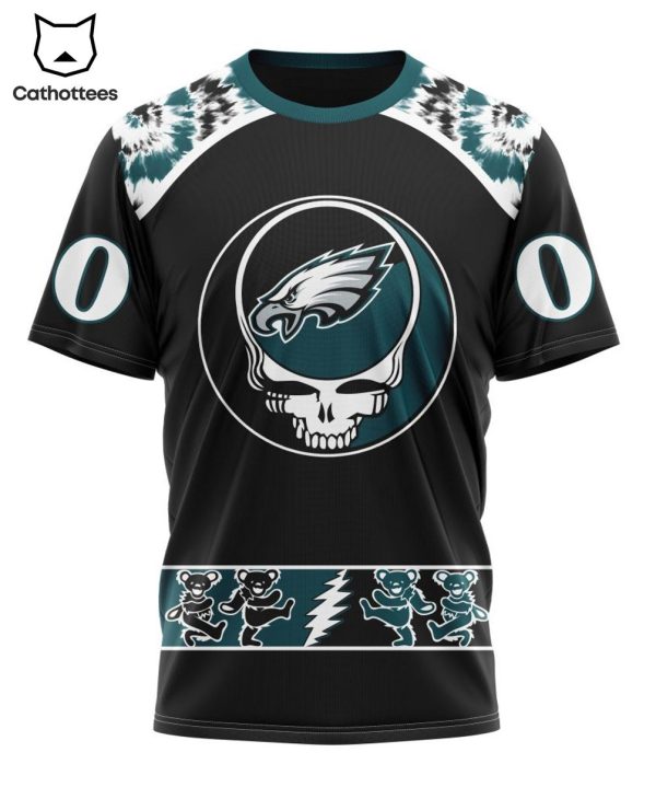 Personalized Philadelphia Eagles Special Grateful Dead Design 3D Hoodie