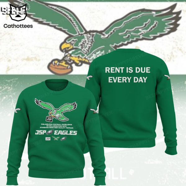 Philadelphia Football Excellence JSP Eagles Mascot Design 3D Hoodie