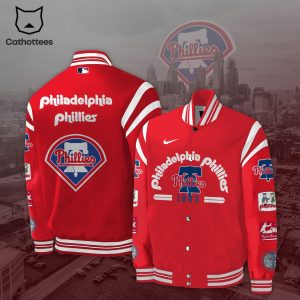 Philadelphia Phillies 1883 Nike Logo Design Baseball Jacket