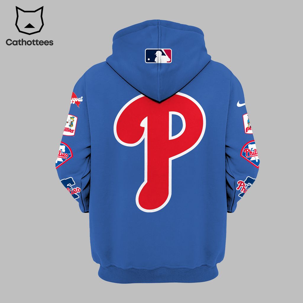 Philadelphia Phillies Believe Logo Design On Sleeve 3D Hoodie