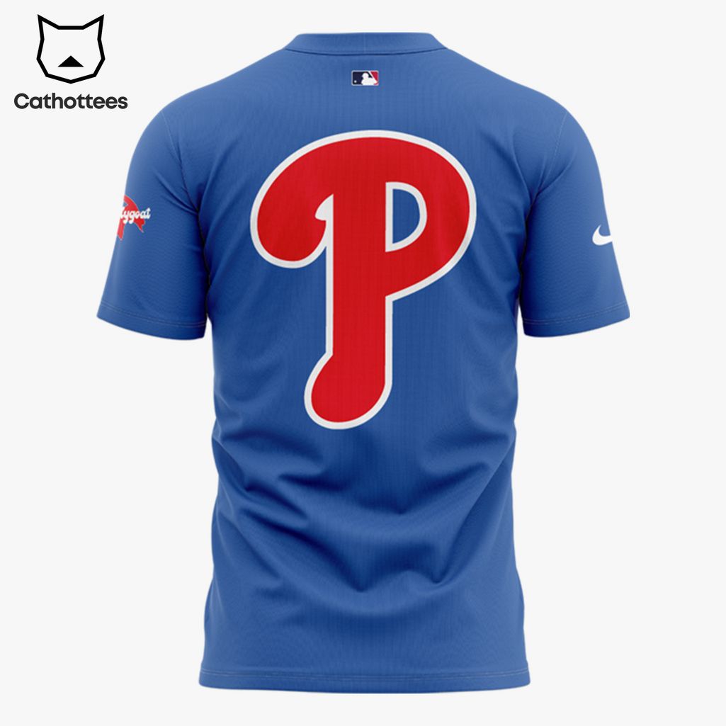 Philadelphia Phillies Believe Blue Design 3D T-Shirt