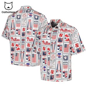 Philadelphia Phillies Can Of Water Design Hawaiian Shirt