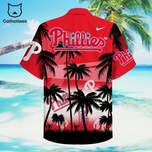 Philadelphia Phillies Coconut Tree Design Hawaiian Shirt