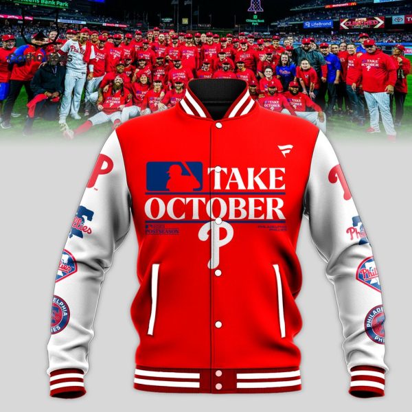 Philadelphia Phillies Fanatics Branded Red 2023 Postseason Design Baseball Jacket