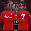 Philadelphia Phillies Postseason Nike Logo White Design 3D T-Shirt