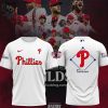Philadelphia Phillies Postseason Nike Logo Red Design 3D T-Shirt