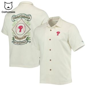 Philadelphia Phillies Tommy Bahama Logo White Design Hawaiian Shirt