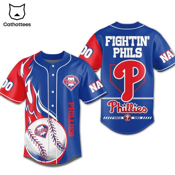 Philies Since 1883 Logo Design Baseball Jersey