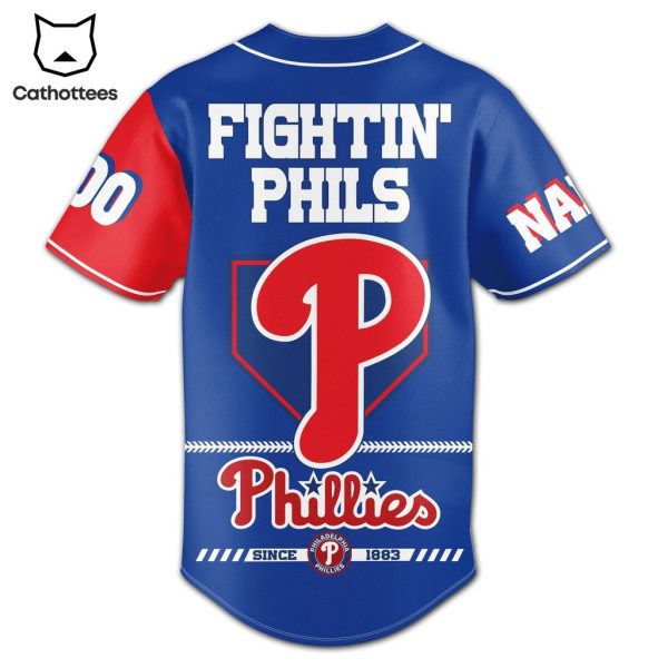 Philies Since 1883 Logo Design Baseball Jersey