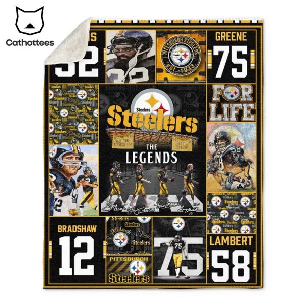 Pittsburgh Steelers The Legends Portrait Design Blanket