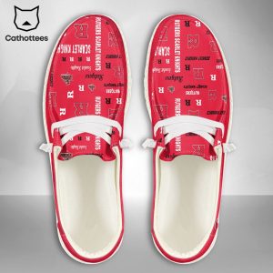 PREMIUM NCAA Rutgers Scarlet Knights Custom Name Hey Dude Shoes