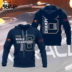 Red Bull Racing World Championships 6 3D Hoodie