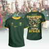 Rugby World Cup 2023 Champions South Africa Road To Victory List Member Green Design 3D T-Shirt