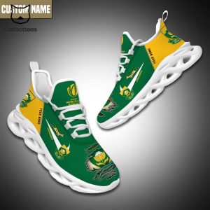 Rugby World Cup 2023 Springboks Green Yellow Design Max Soul Shoes