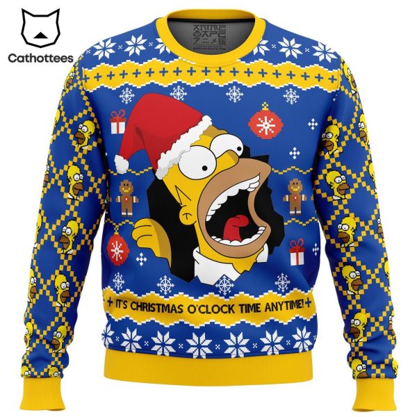 Santa Homer The Simpsons Ugly Christmas Sweater